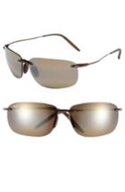 Women's Maui Jim Olowalu 65mm Polarizedplus2 Rimless Sunglasses - Rootbeer Copper/ Bronze