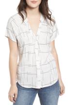 Women's Rvca Quota Blouse - White