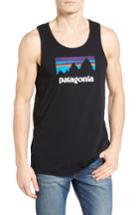 Men's Patagonia Shop Sticker Fit Tank, Size Large - Black