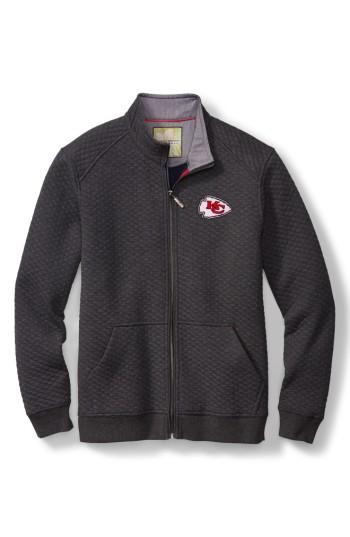 Men's Tommy Bahama Nfl Quiltessential Full Zip Sweatshirt - Grey