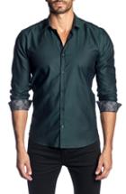 Men's Jared Lang Trim Fit Solid Sport Shirt - Green