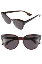 Women's Dior 'wildly Dior' 60mm Butterfly Sunglasses - Havana/ Brown/ Green/ Havana