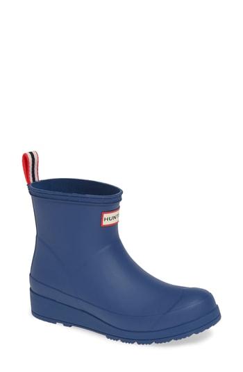 Women's Hunter Original Play Rain Bootie M - Blue
