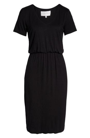 Women's Charles Henry Bloused Knit Dress - Black