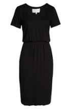 Women's Charles Henry Bloused Knit Dress - Black