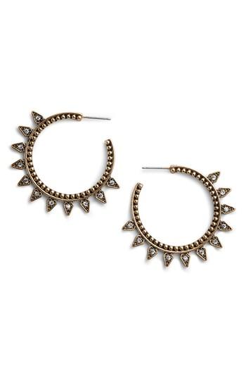 Women's Bp. Crystal Arrowhead Hoop Earrings