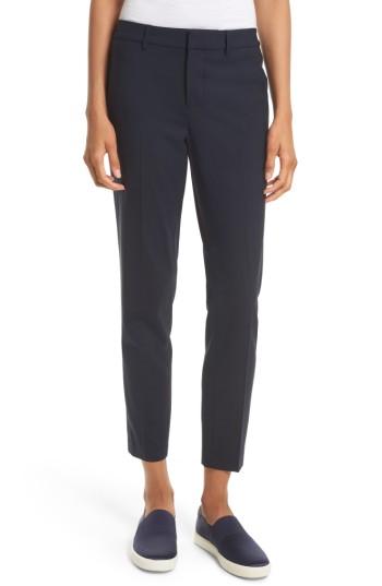 Women's Vince Crop Stretch Wool Pants - Blue