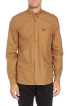 Men's Fred Perry Solid Sport Shirt - Brown