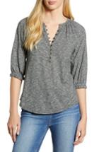 Women's Lucky Brand Cotton Henley - Grey