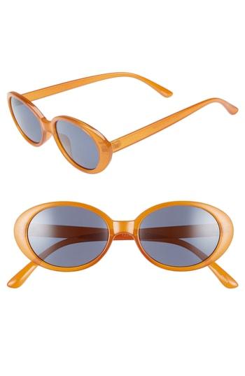 Women's Bp. 50mm Retro Oval Sunglasses - Orange