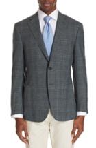 Men's Canali Sienna Classic Fit Plaid Wool Blend Sport Coat Us / 48 Eur - Green