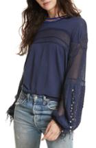 Women's Free People Marakesh Embellished Top - Blue