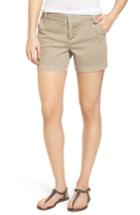 Women's Caslon Cotton Twill Shorts - Brown