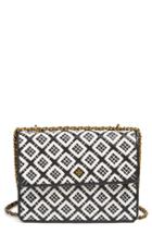 Tory Burch Robinson Woven Leather Convertible Shoulder Bag -