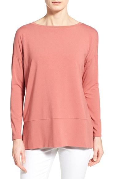 Women's Eileen Fisher Jersey Bateau Neck Tunic