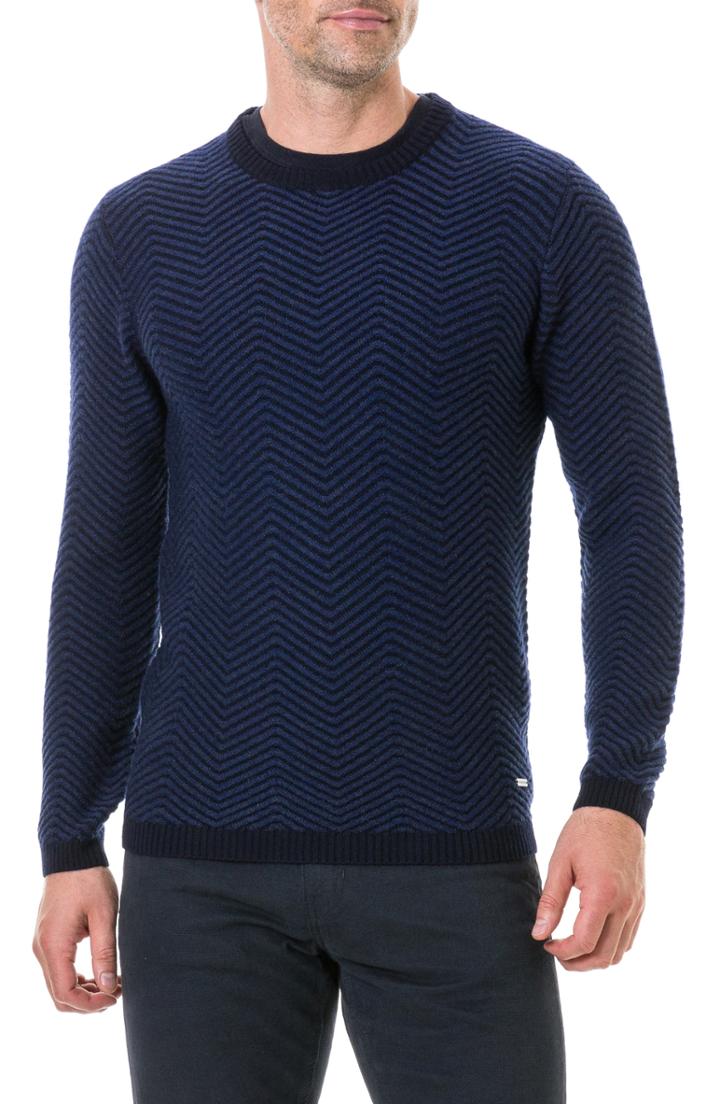 Men's Rodd & Gunn Pike's Point Merino Wool Sweater - Blue