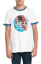 Men's Rvca Volt Graphic Ringer T-shirt - White