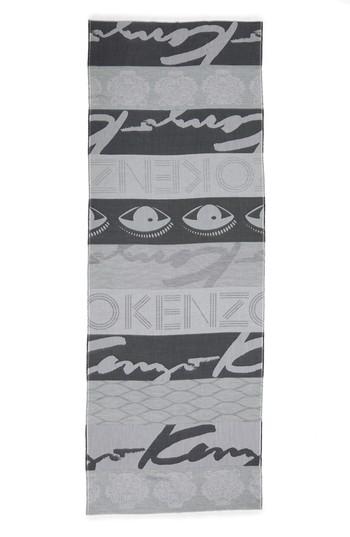 Women's Kenzo Multi Icons Cotton & Silk Scarf