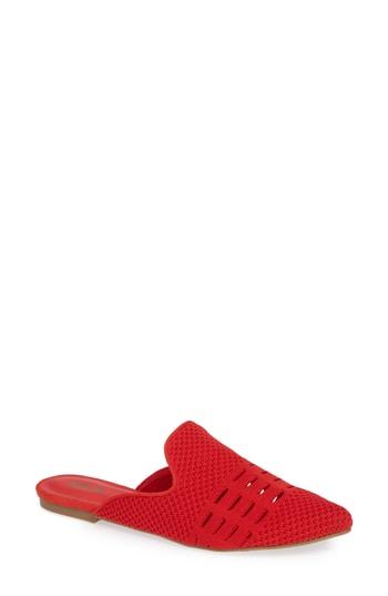 Women's Mia Tina Open Knit Mule M - Red