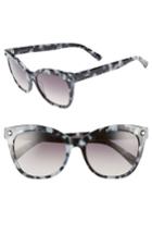 Women's Longchamp 55mm Cat Eye Sunglasses - Marble Grey