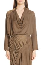 Women's Zero + Maria Cornejo Evi Drift Top - Green