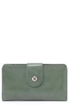 Women's Hobo Danette Glazed Continental Wallet - Green