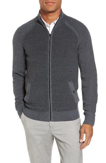 Men's Ted Baker London Modern Slim Fit Raglan Sweater (l) - Grey
