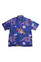 Men's Gitman X The North Face Men's Floral Print Camp Shirt - Blue