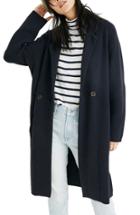Women's Madewell Double Breasted Sweater Coat, Size - Blue