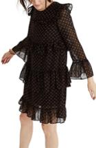 Women's Madewell Waterlily Ruffle Dress - Black