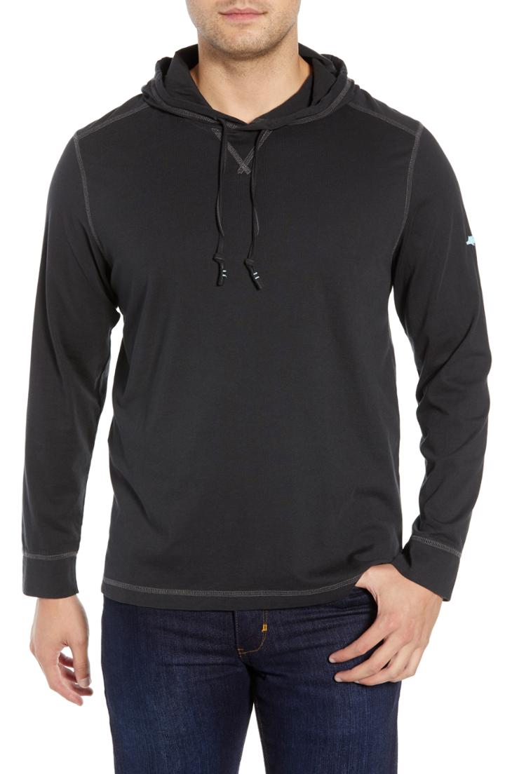 Men's Tommy Bahama Bali Skyline Pullover Hoodie - Black