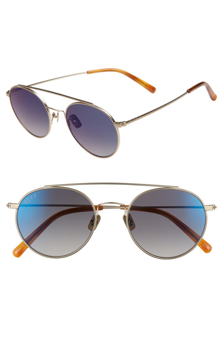 Women's Diff Skye 51mm Aviator Sunglasses -