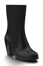 Women's Shoes Of Prey Block Heel Boot A - Black