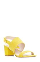 Women's Nine West Forli Asymmetrical Sandal M - Yellow