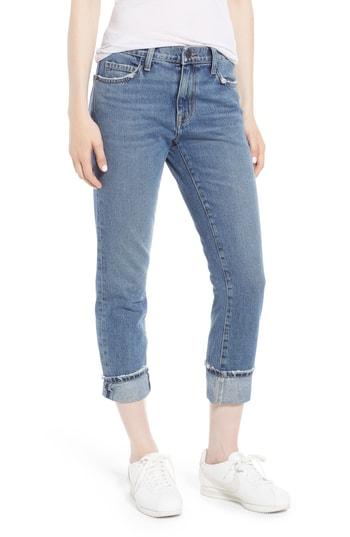 Women's Current/elliott The Fling Cuff Boyfriend Jeans - Blue