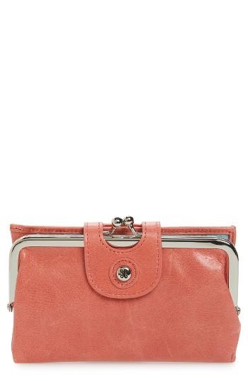 Women's Hobo 'alice' Leather Wallet - Pink