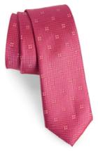 Men's Calibrate Classic Neat Silk Tie, Size - Pink