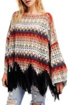 Women's Free People Nadia's Poncho - Beige
