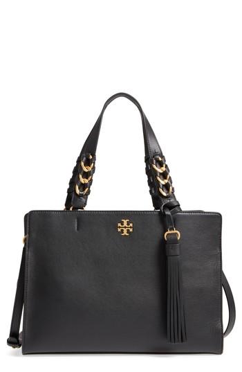 Tory Burch Austin Leather Satchel - Black