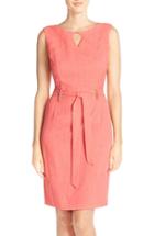 Women's Ellen Tracy Cutout Woven Sheath Dress