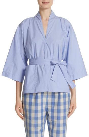 Women's Sofie D'hoore Belted Blouse Us / 36 Fr - Blue