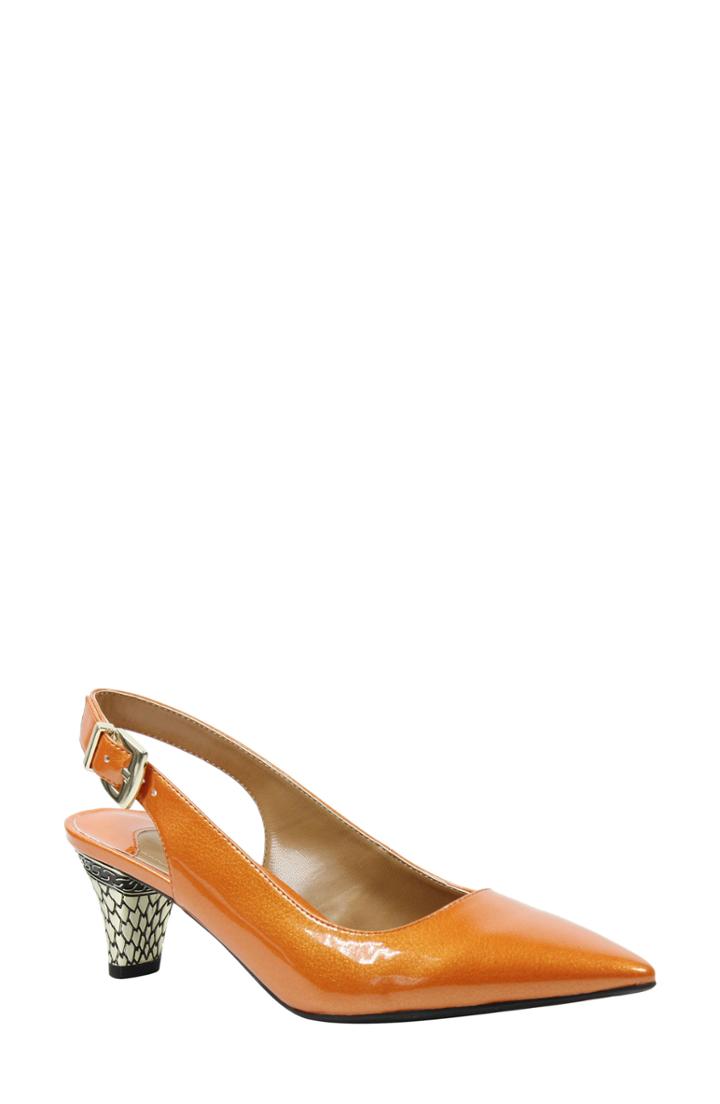 Women's J. Renee Mayetta Slingback Pump .5 Aa - Orange