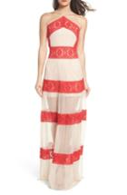 Women's Foxiedox Ophelia Two-tone Lace Maxi Dress - Beige