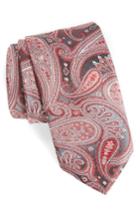 Men's Boss Paisley Silk Tie, Size - Red