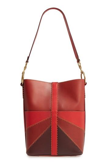 Frye Ilana Colorblock Leather Bucket Hobo - Pink