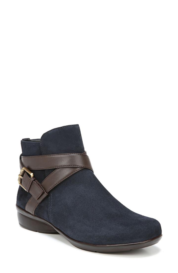 Women's Naturalizer Cassandra Buckle Strap Bootie .5 M - Blue