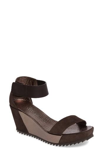 Women's Pedro Garcia Fidelia Wedge Sandal Us / 37eu - Brown