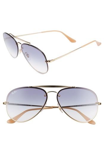 Women's Ray-ban 61mm Gradient Lens Aviator Sunglasses -