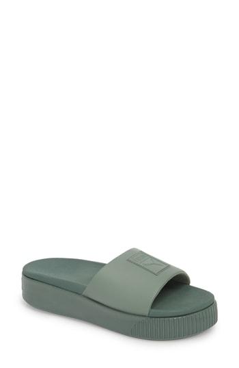 Women's Puma Platform Slide .5 M - Green