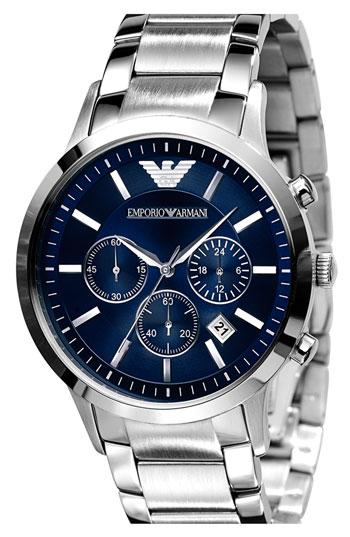 Emporio Armani Stainless Steel Bracelet Watch Silver/